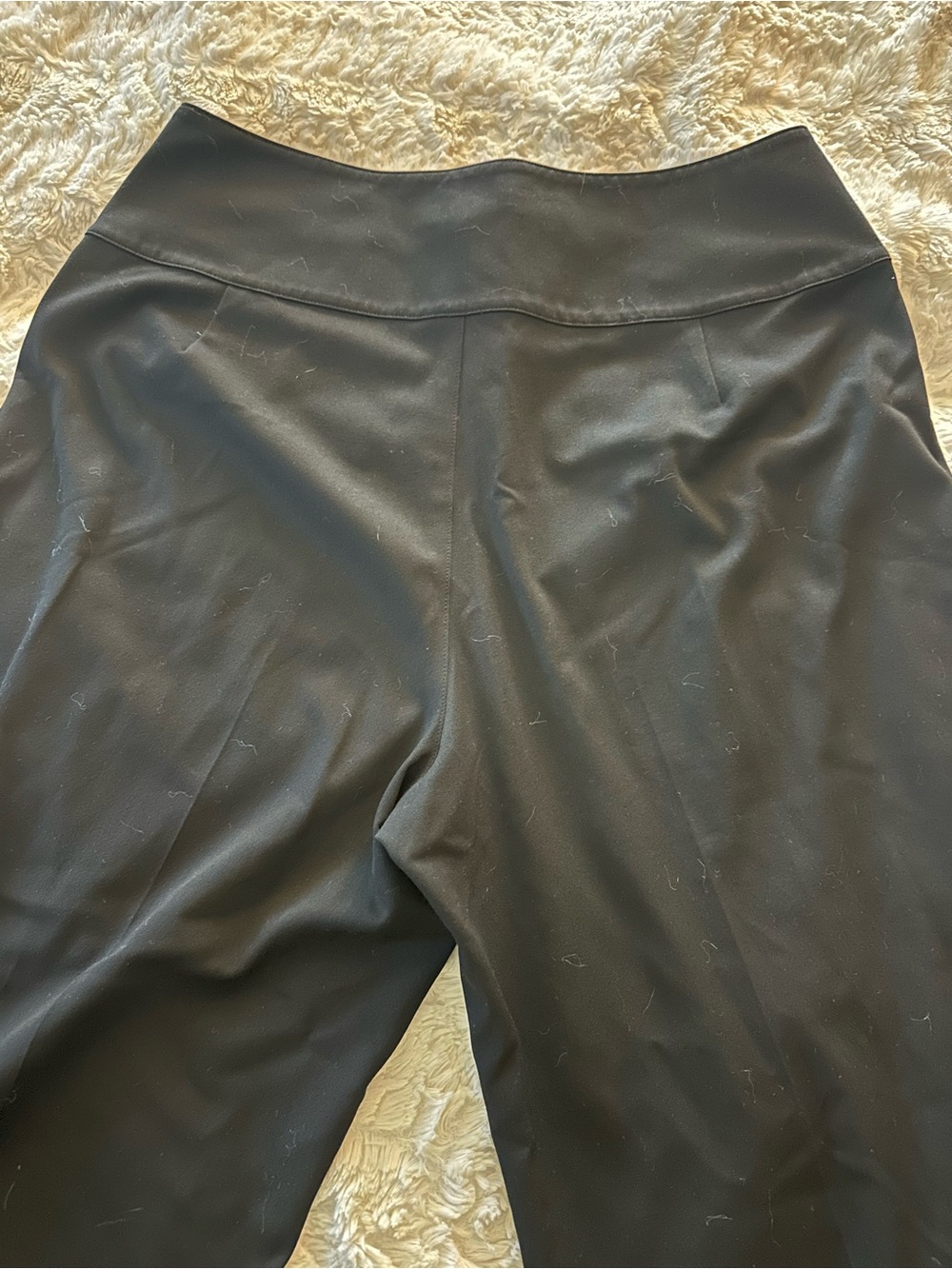 Ralph Lauren Womens Black High Waisted Sailor Gold Button Wide Leg Pants Size 14 - Picture 5 of 8